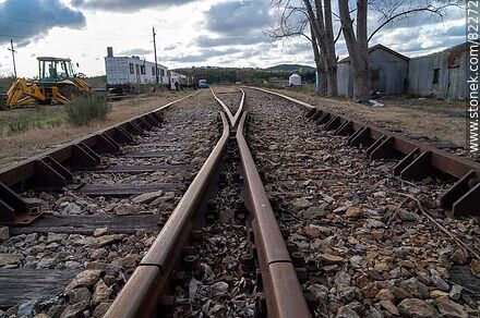 Tracks at the Puma train station - Lavalleja - URUGUAY. Photo #82272