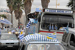Recibimiento de la Selección Uruguaya de Fútbol en la rambla de Pocitos de Montevideo el 13 de Julio de 2010. - Foto #38223