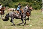 Jóvenes jinetes cabalgando en el campo - Foto #39609
