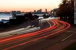 Estelas de luz en la rambla O'higgins de Punta Gorda - Foto #40683