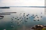Puerto de Punta del Este. Vista aérea. Isla Gorriti. Punta Ballena. Cerro Pan de Azúcar. - Foto #54485