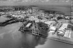 Vista aérea del Puerto de Montevideo, Ciudad Vieja y Punta Carretas - Foto #55746