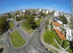 Foto aérea del cruce de las avenidas Ricaldoni, Ponce y Soca. Plaza de los Héroes de la Independencia. - Foto #60938