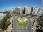 Foto aérea del Obelisco a los Constituyentes de 1830. Bulevar Artigas, Avenidas 18 de Julio y Dr. Luis Morquio - Foto #60953