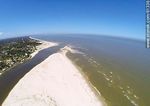 Foto aérea de la desembocadura del arroyo Pando en el Río de la Plata - Foto #61336