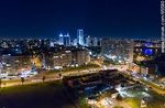 Vista aérea nocturna de la rambla y Luis Alberto de Herrera. World Trade Center - Foto #65580