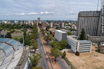 Vista aérea de la Avenida Ricaldoni, Área de la Salud, escuelas de medicina, CUDIM - Foto #67279
