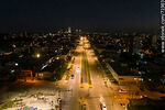 Vista aérea nocturna de la plaza Miguel Hernández sobre la Av. L. A. de Herrera - Foto #71983