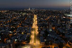 Vista aérea de la Av. L. A. de Herrera al sur al anochecer - Foto #71962