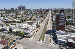 Vista aérea de la obra de ensanche de la Av. Luis Alberto de Herrera entre Ramón Anador y Av. Italia - Foto #73155