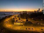 Aerial photo of the Dámaso Larrañaga Oceanographic Museum at dusk - Foto #78969
