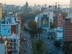 Vista aérea de Avenida Italia y Luis A. de Herrera al atardecer - Foto #86570