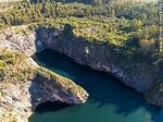 Vista aérea de la cantera Nueva Carrara próxima al camino Charles Darwin y Pan de Azúcar - Foto #87067