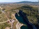 Vista aérea de la cantera Nueva Carrara próxima al camino Charles Darwin y Pan de Azúcar - Foto #87058