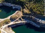 Vista aérea de la cantera Nueva Carrara próxima al camino Charles Darwin y Pan de Azúcar - Foto #87056