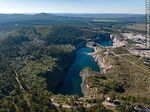 Vista aérea de la cantera Nueva Carrara próxima al camino Charles Darwin y Pan de Azúcar - Foto #87048