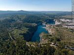 Vista aérea de la cantera Nueva Carrara próxima al camino Charles Darwin y Pan de Azúcar - Foto #87046